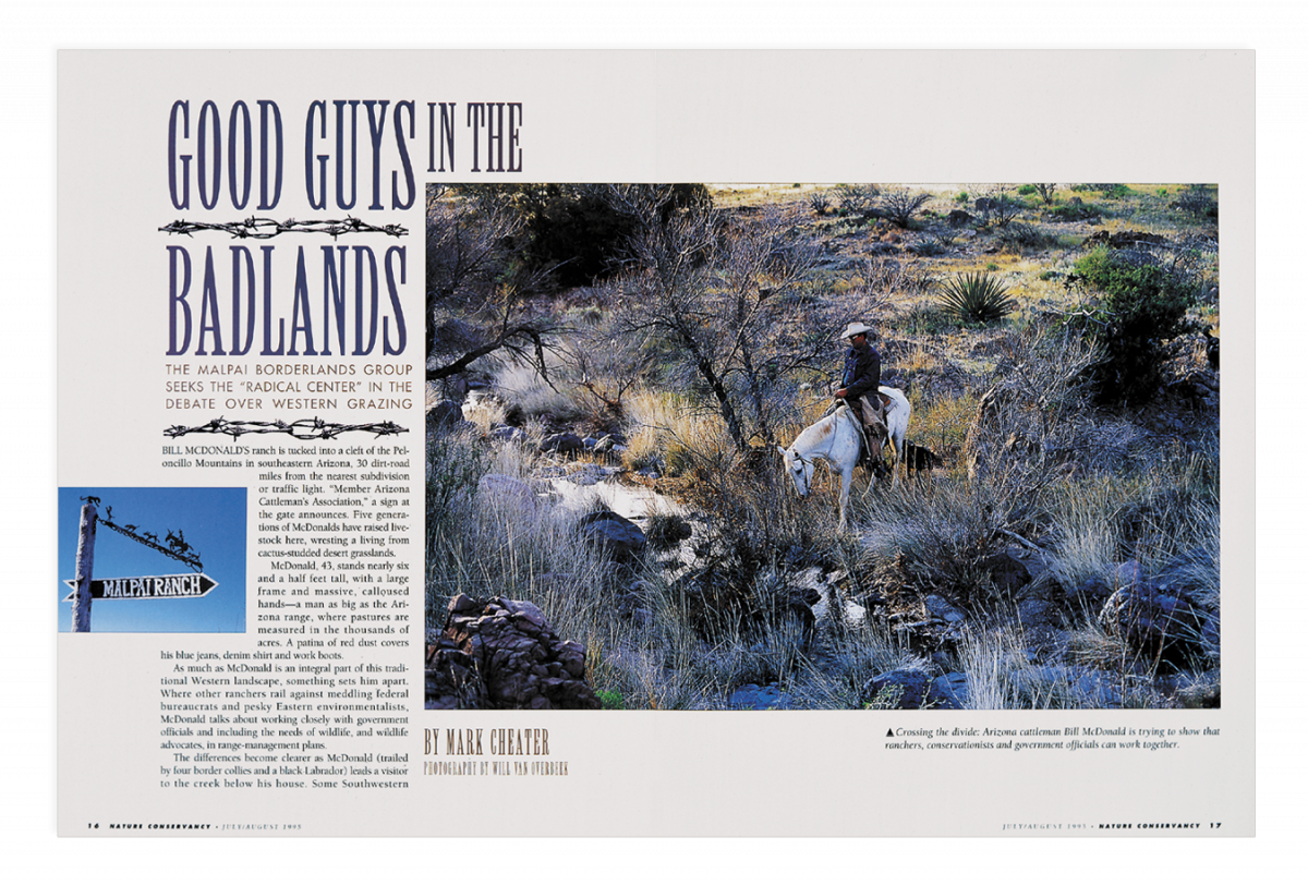 Magazine spread Good Guys in the Badlands