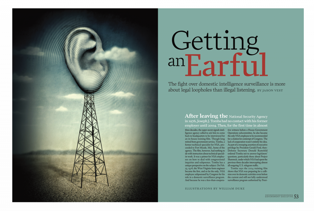 Getting and Earful opening spread.